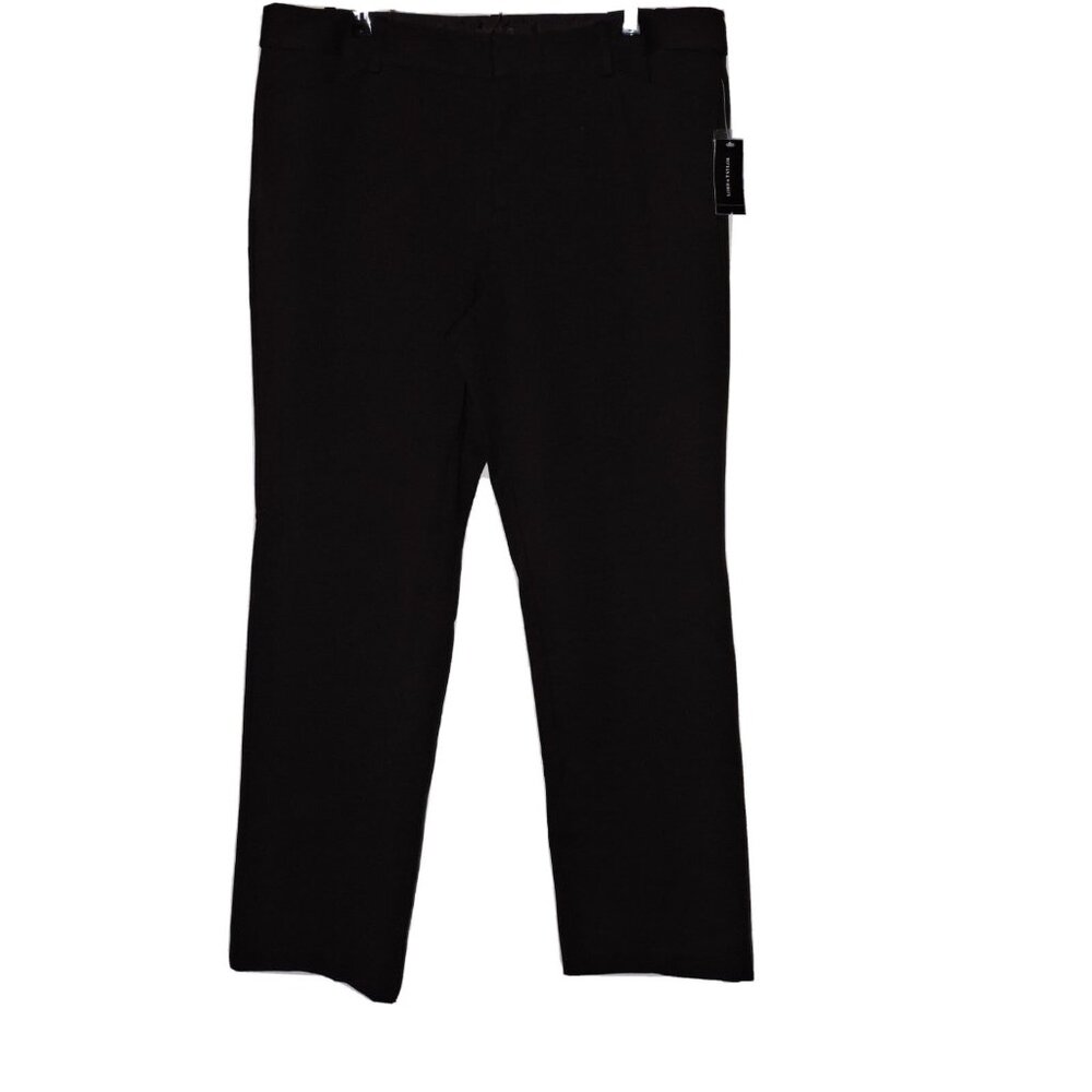 Lord & Taylor Black Pants Work Career Professional NWT Womens Size 16 Stretch